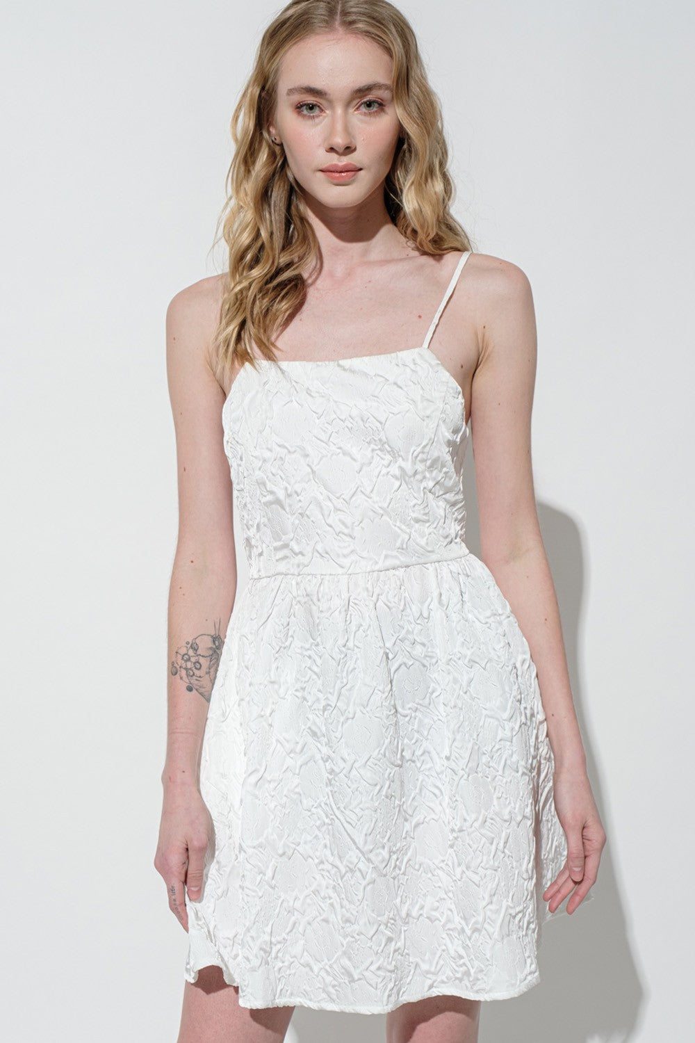Back Tie Mini Dress