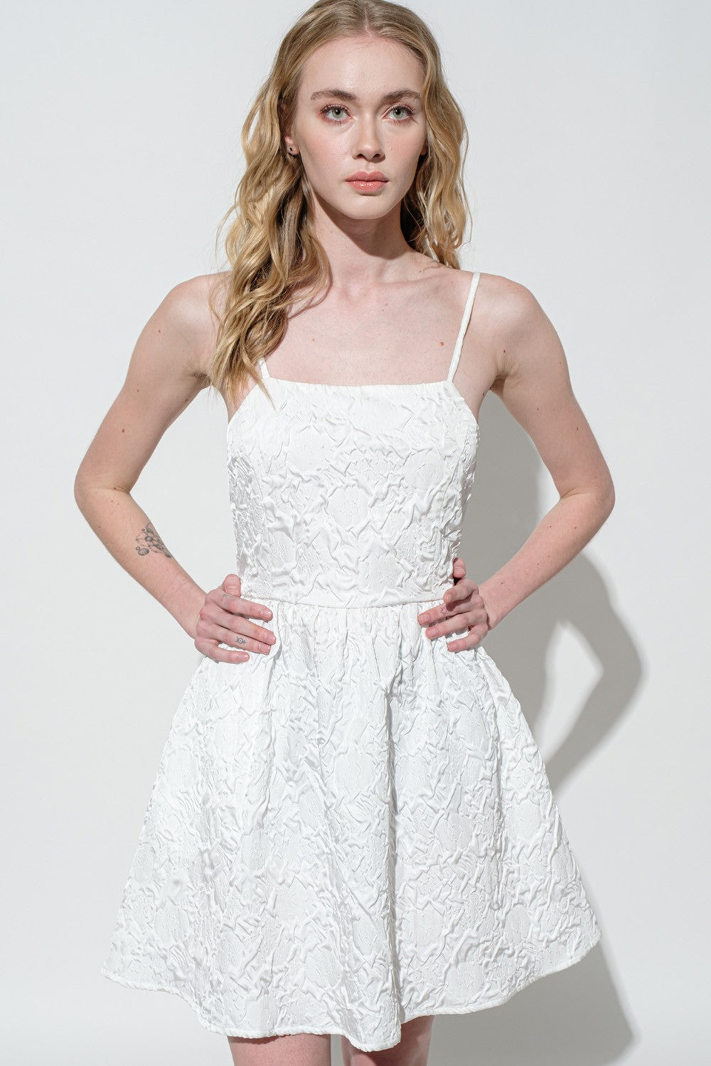 Back Tie Mini Dress