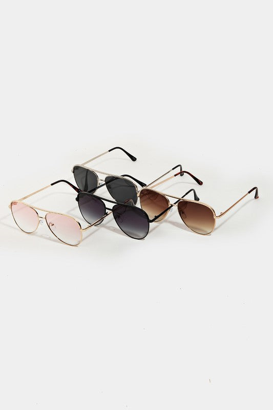 Classic Aviator Frame Sunglasses