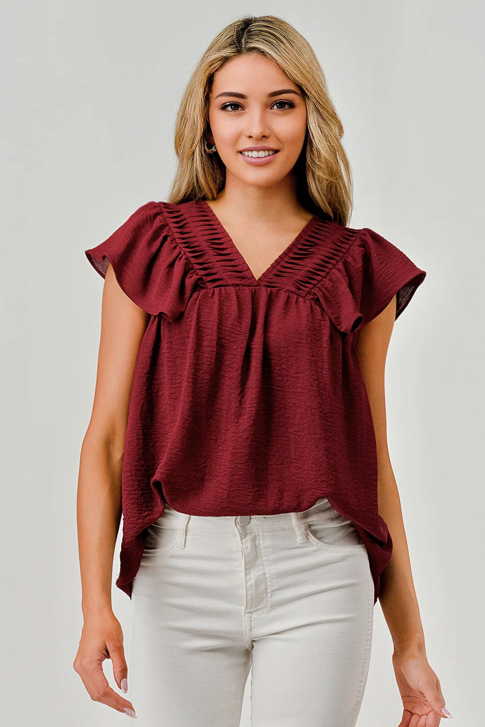 Emily Pleated Top