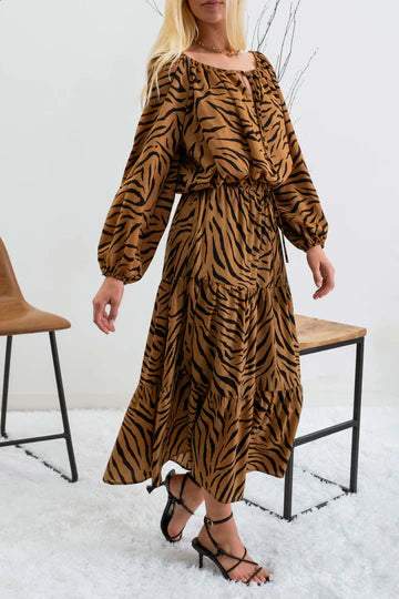 Savannah Breeze Tiger-Print Top