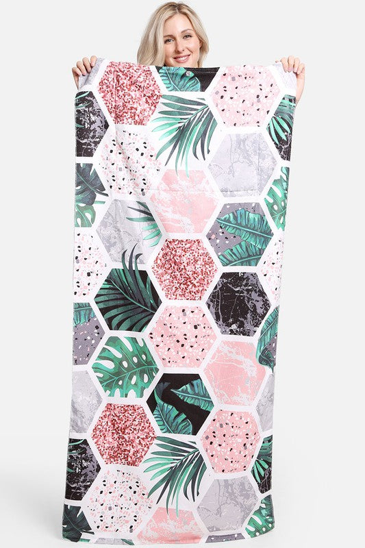 Beach Towel Tote Bag 2 In 1