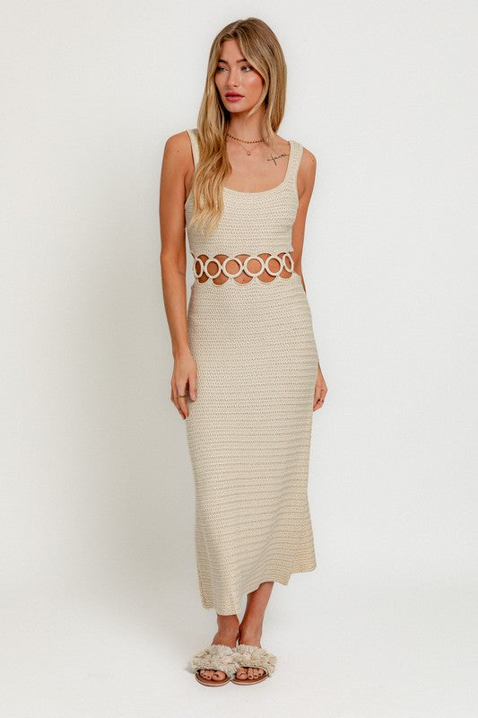 Sand Dune Crochet Dress