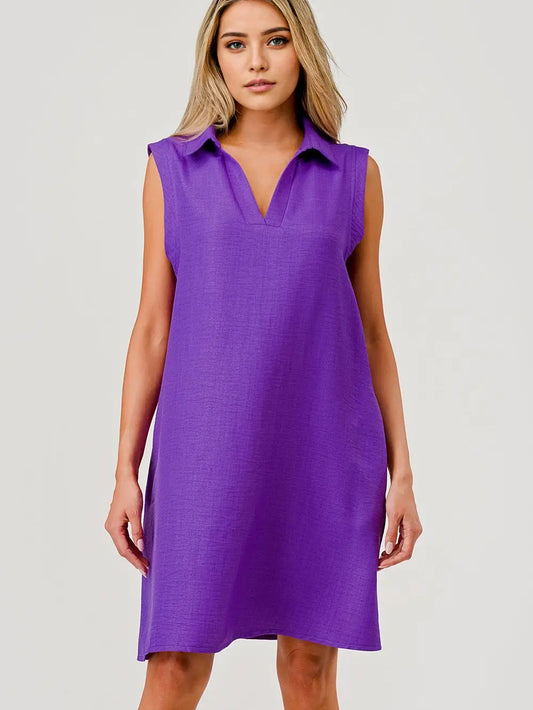 Elle Collared Shirt Dress