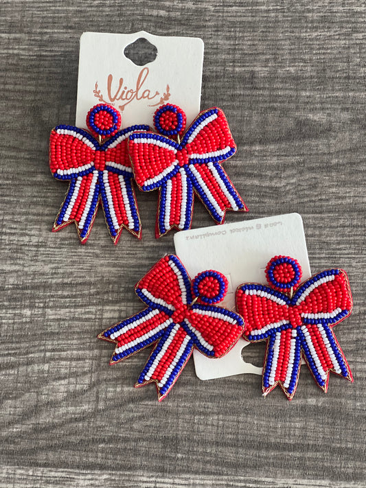 Mississippi Bows Earings