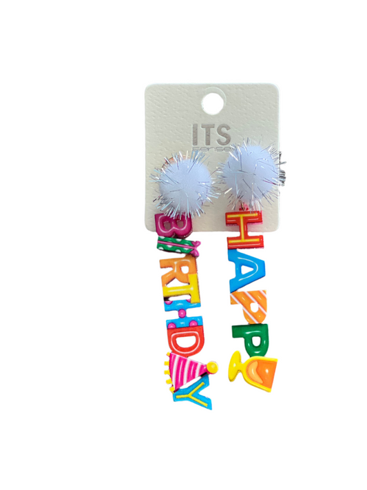 Happy Birthday Earrings