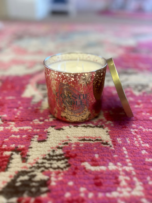 Coastie Candle 3 Wick Mercury Glass Jar